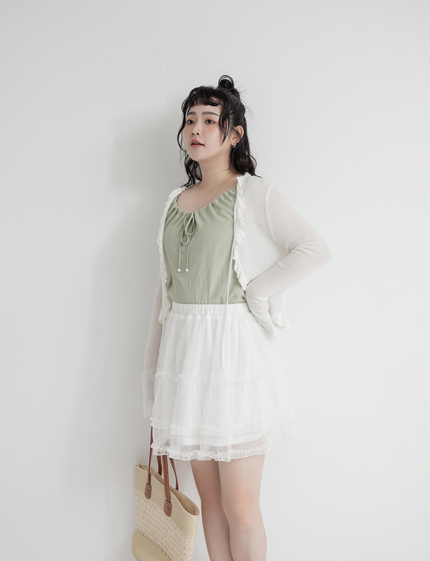 Cooling Drawstring Sleeveless Plus Size Top
