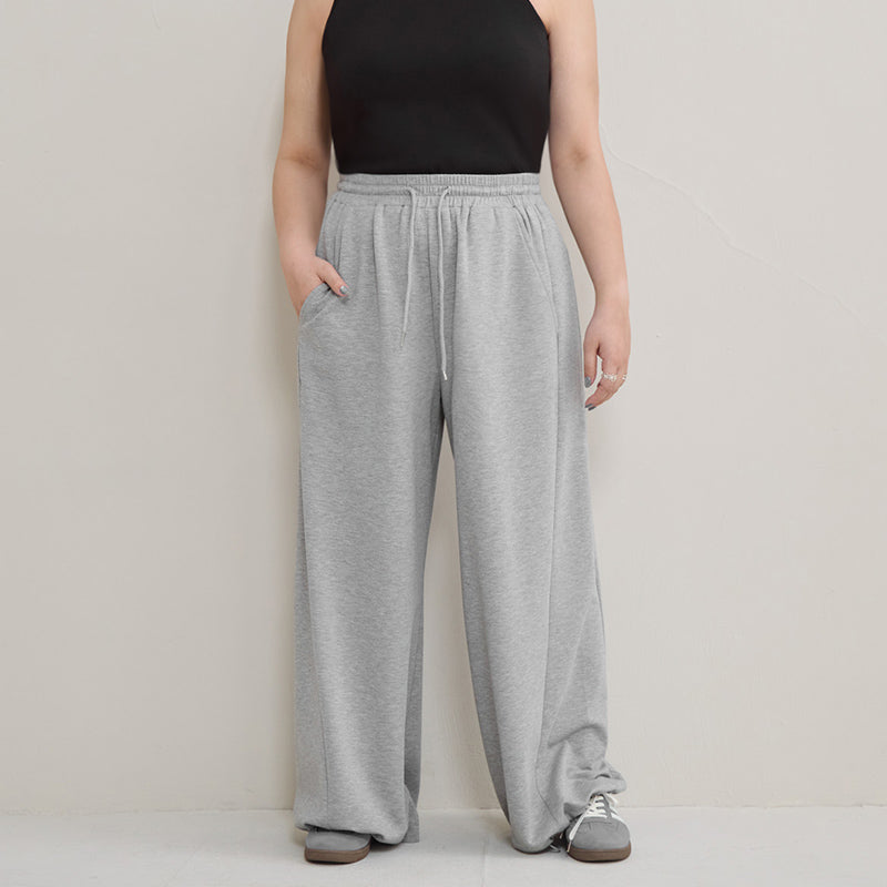 Instant Cool Cloud Cotton Slim Plus Size Curved Pants