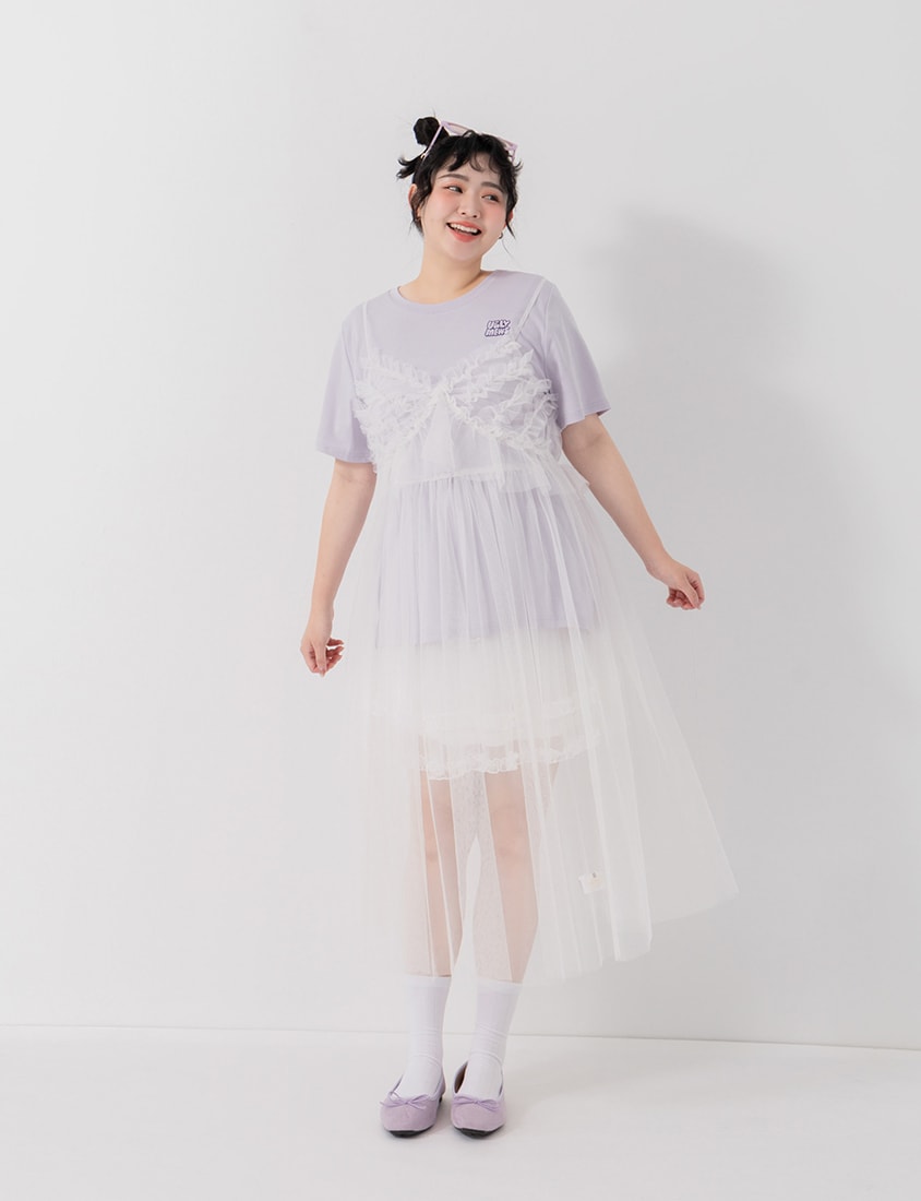 Poly Lulu x UGLY MEWS Collab Oversized Tee