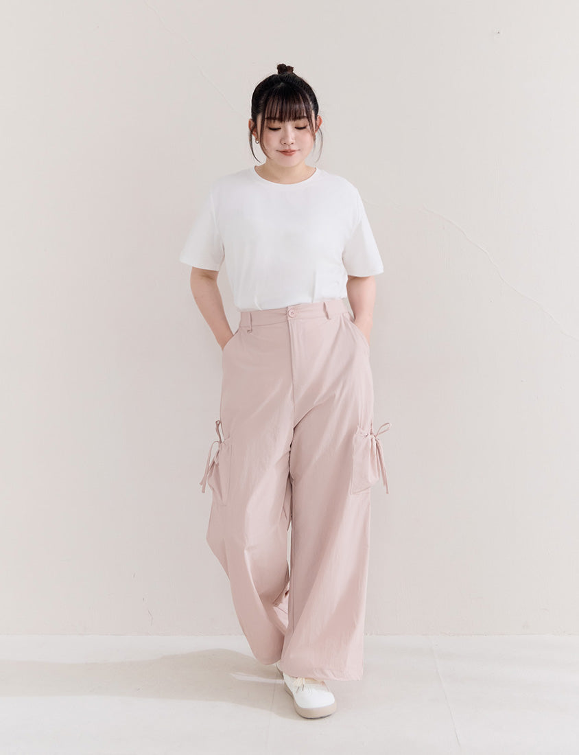 Instant Cooling UV-Protection Tie-Waist Plus Size Utility Pants