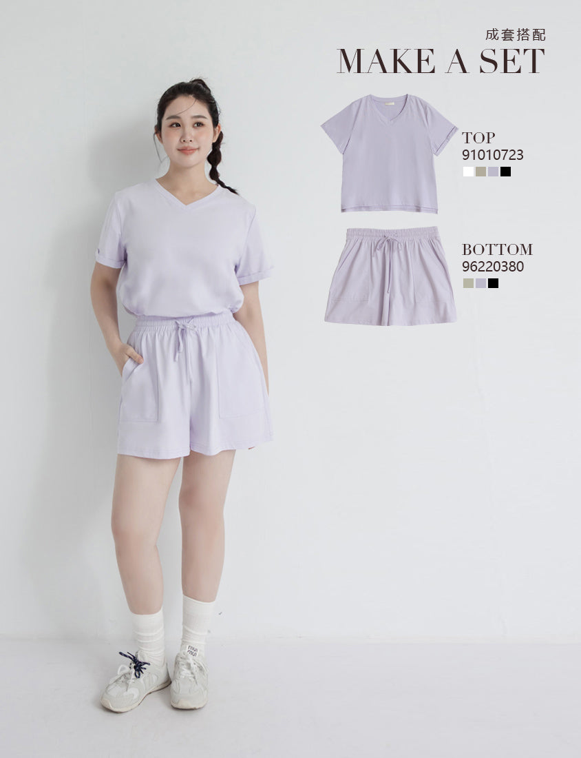 Instant Icy Cooling Sorona Plus Size V-Neck Tee