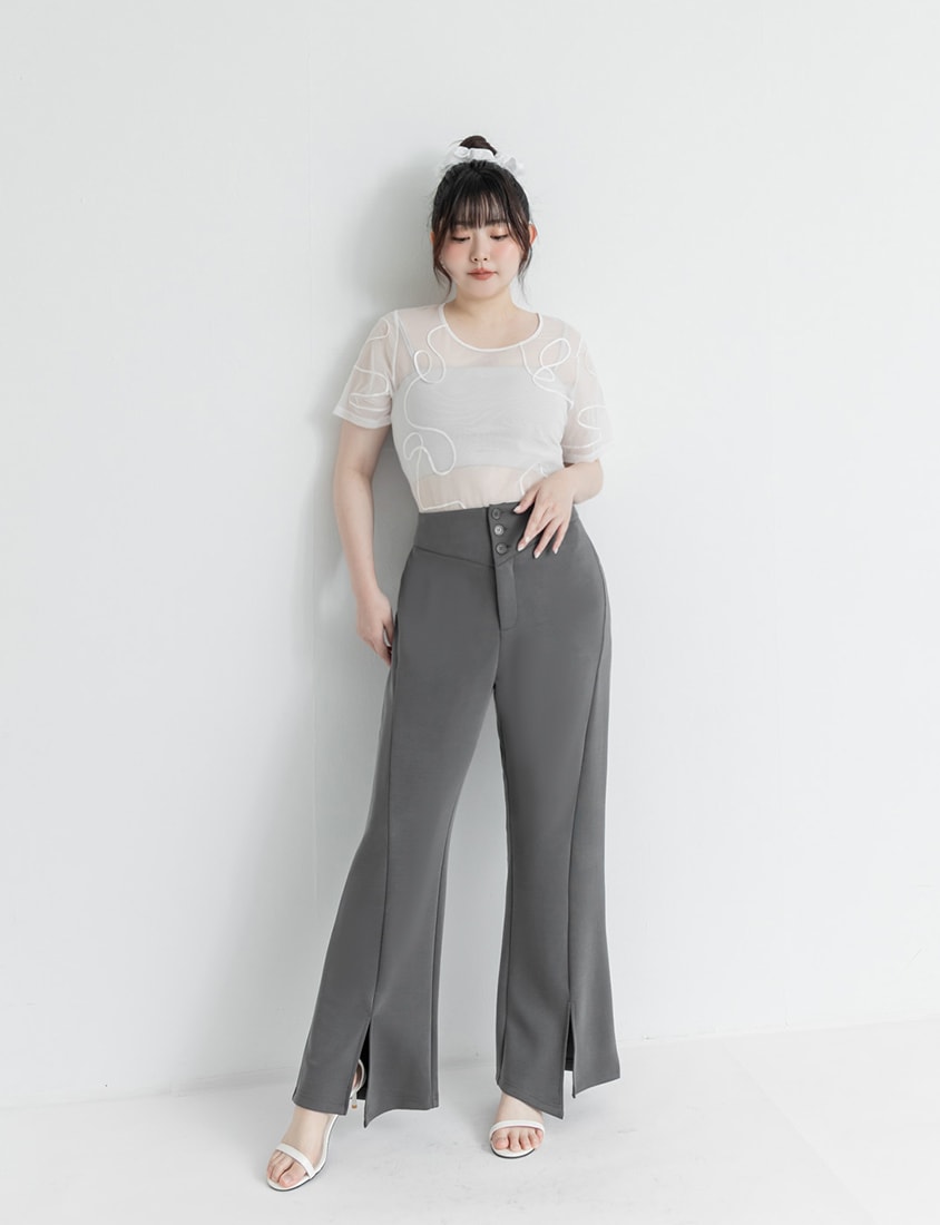 Instant Cool Cloud Cotton  Plus Size Flare Pants (Long)