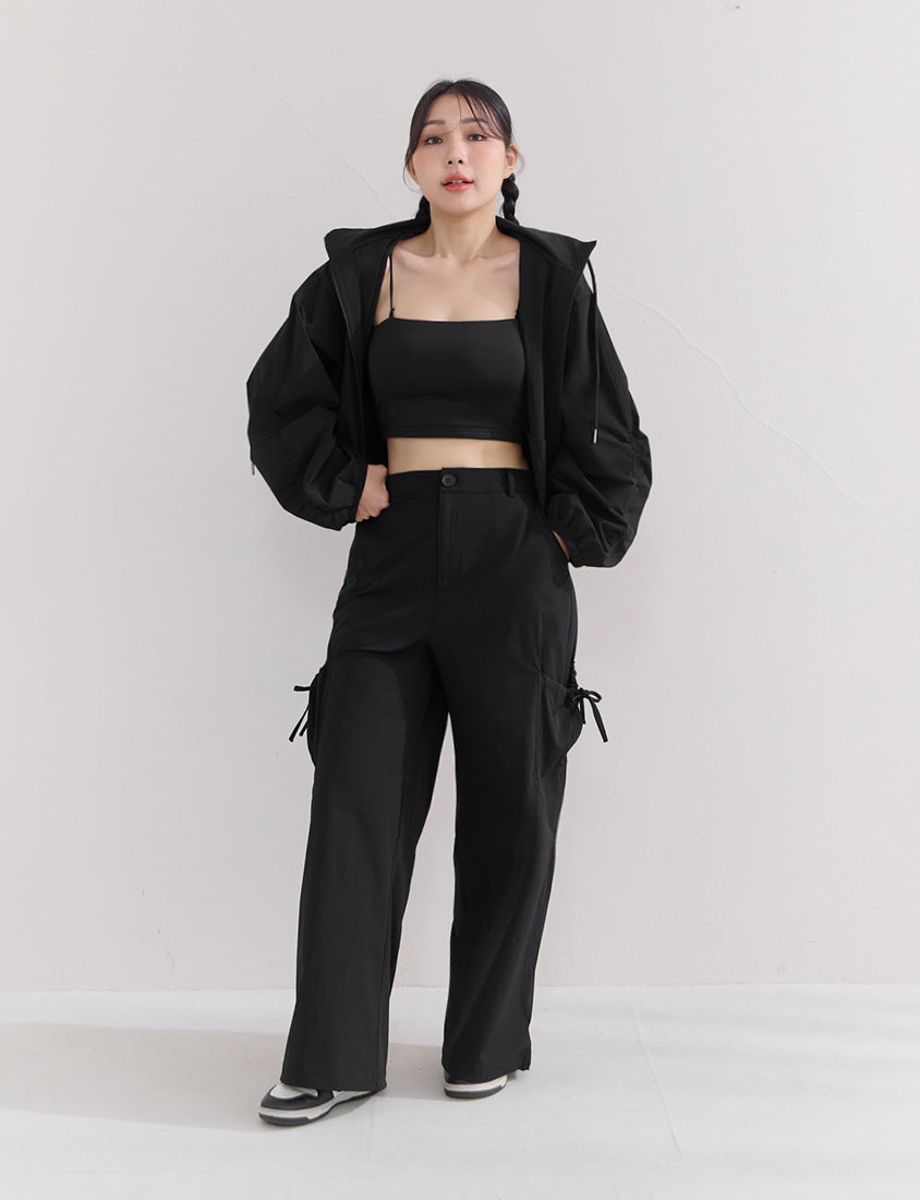 Instant Cooling UV-Protection Tie-Waist Plus Size Utility Pants