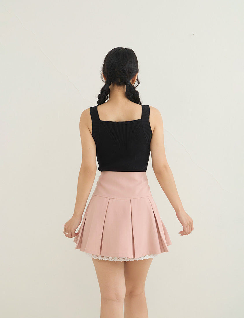 Zero Armpit Bulges Slimming Square Neck Knit Plus Size Tank Top