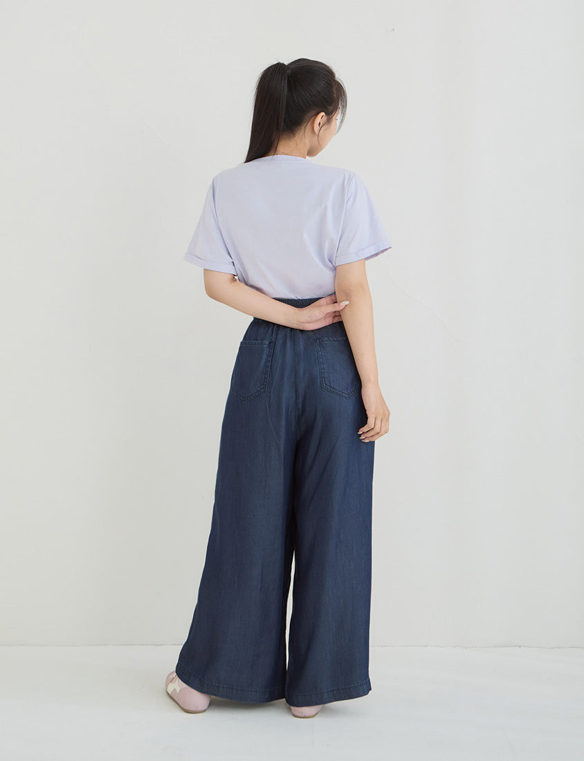 Cooling Lyocell Denim Plus Size Drawstring Pants