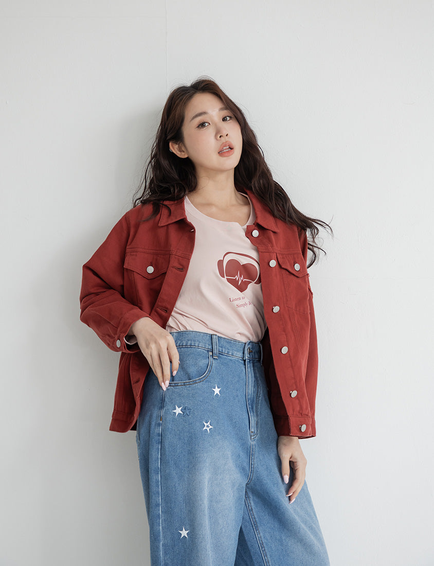 10th Anniversary Heartbeat Graphic Print Plus Size Sweatshirt