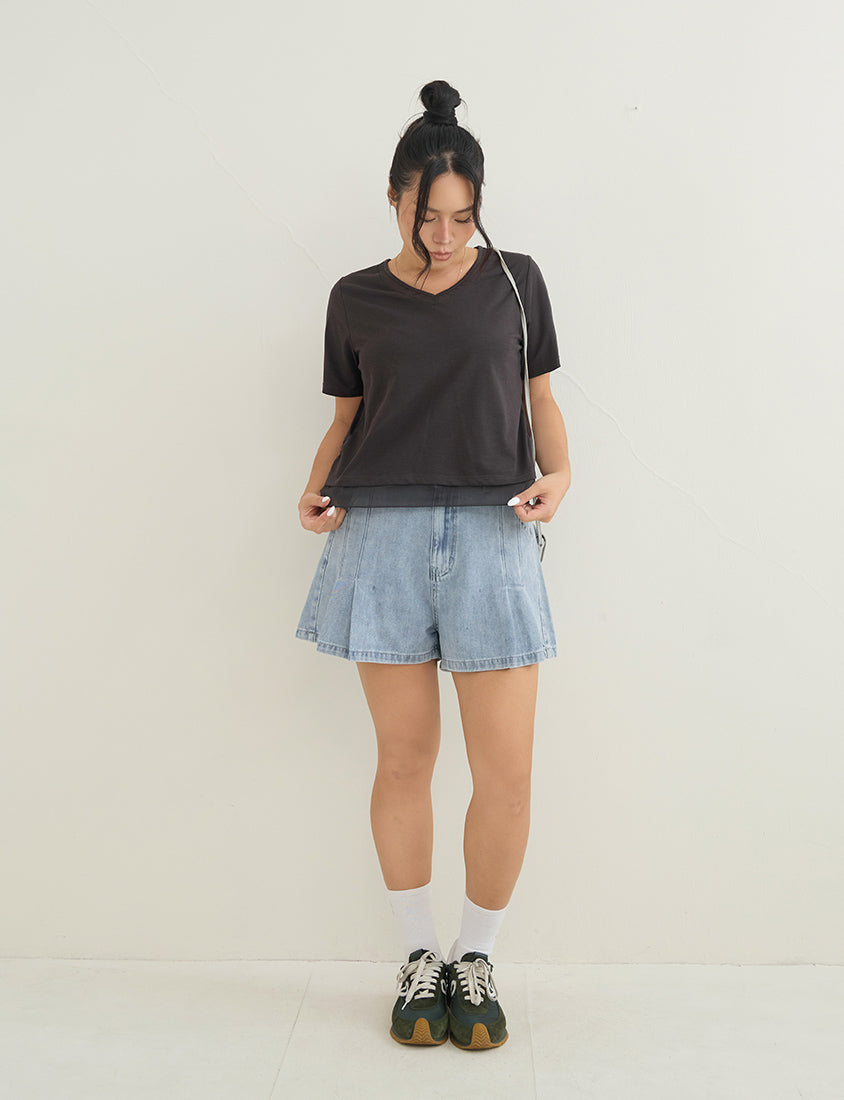 Silky Cool Sorona Mesh Panel Plus Size Tee