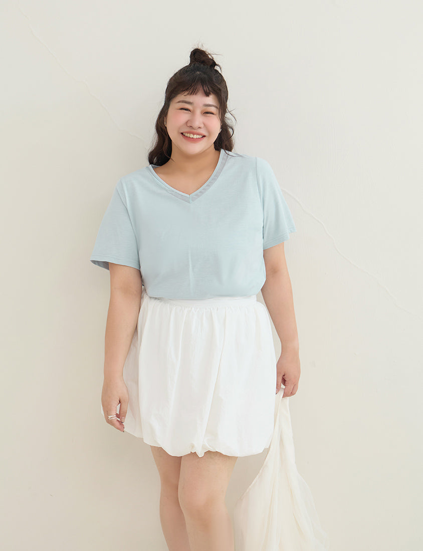 Silky Cool Sorona Mesh Panel Plus Size Tee