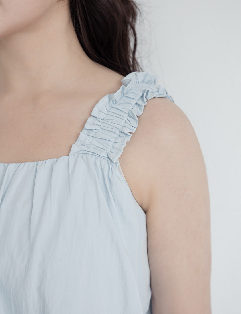 Cooling Crinkle Elastic Double-Layer Plus Size Tank Top