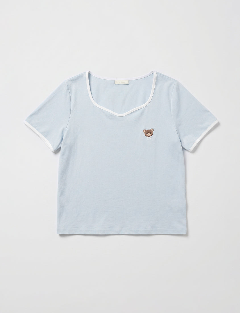 Instant Cooling Sorona Teddy Embroidered Plus Size Tee