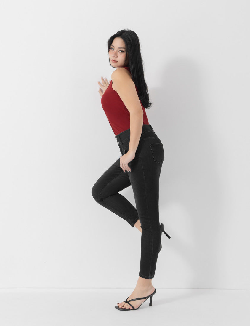 Ultra High Waist Tummy Flattering Long Leg Plus Size Jeans