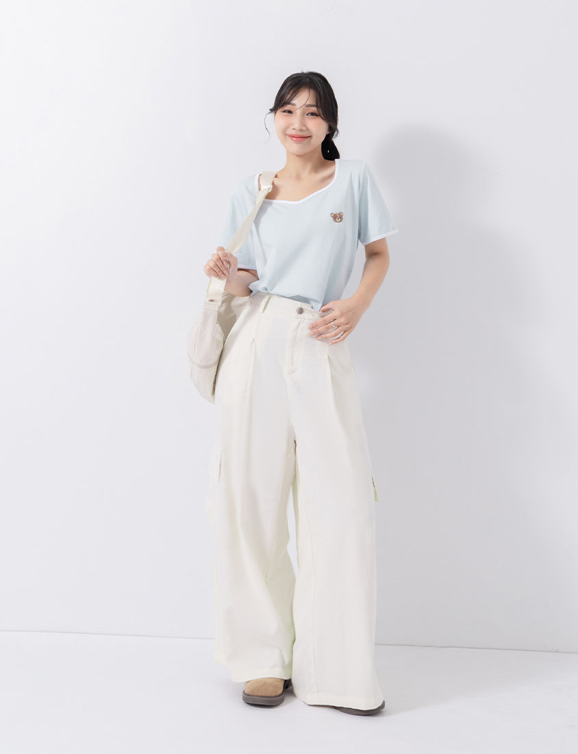 Instant Cooling Sorona Teddy Embroidered Plus Size Tee