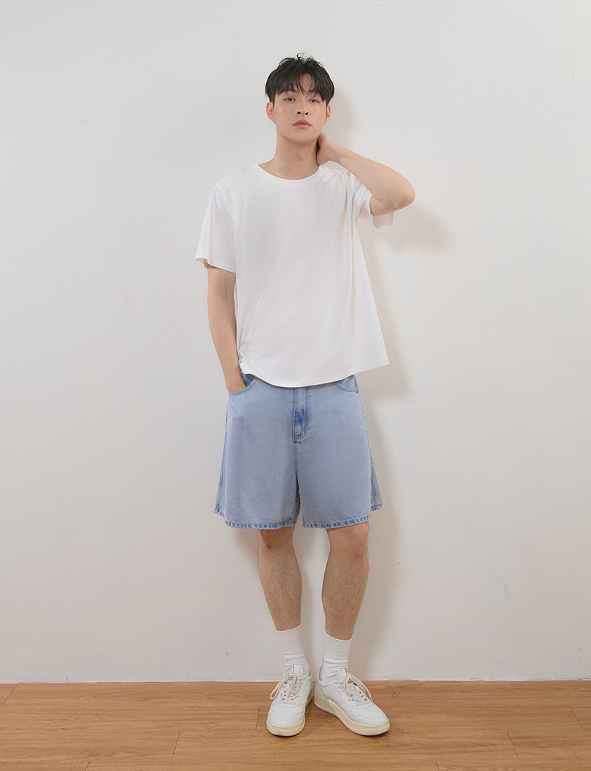 Instant Cooling Side Slit Oversized Plus Size Tee