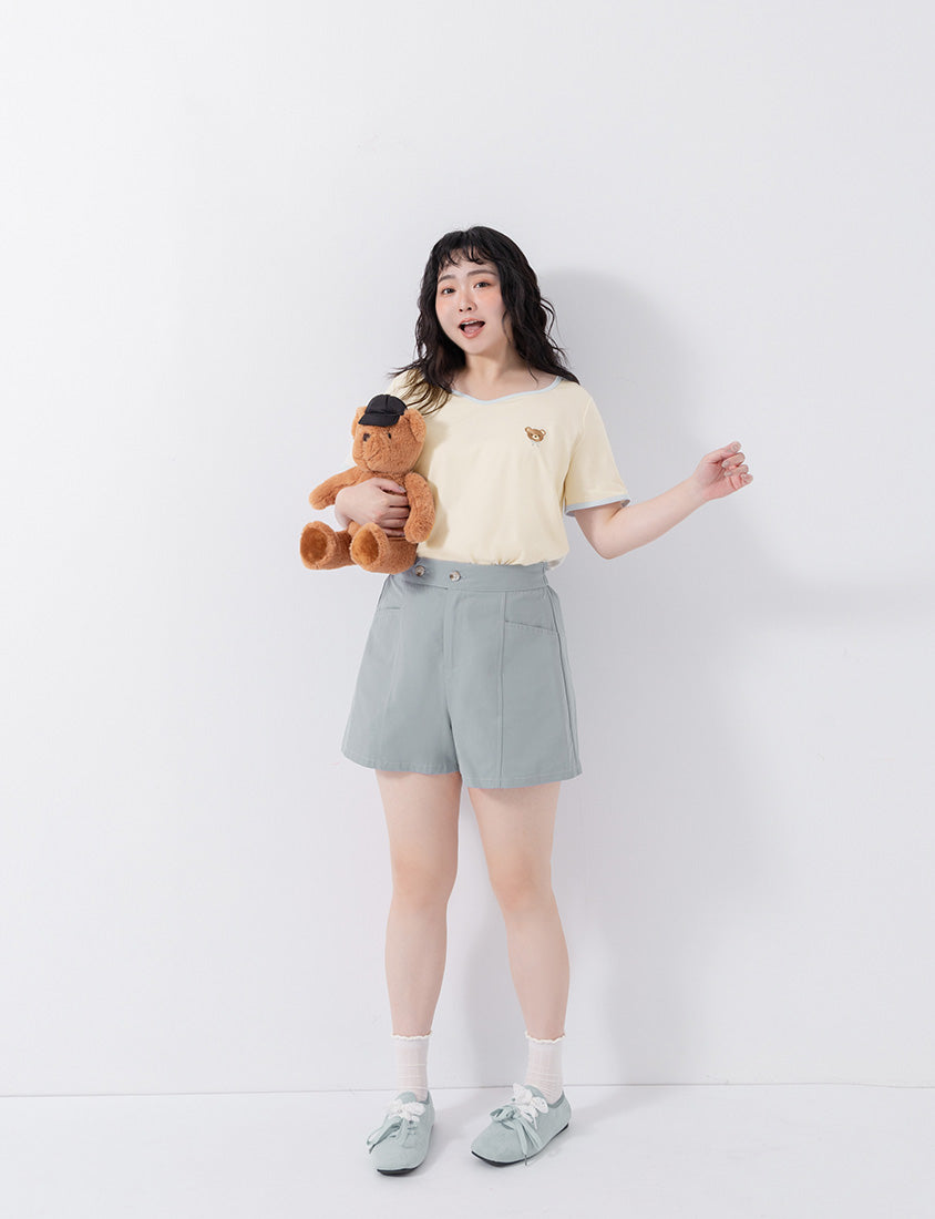 Instant Cooling Sorona Teddy Embroidered Plus Size Tee