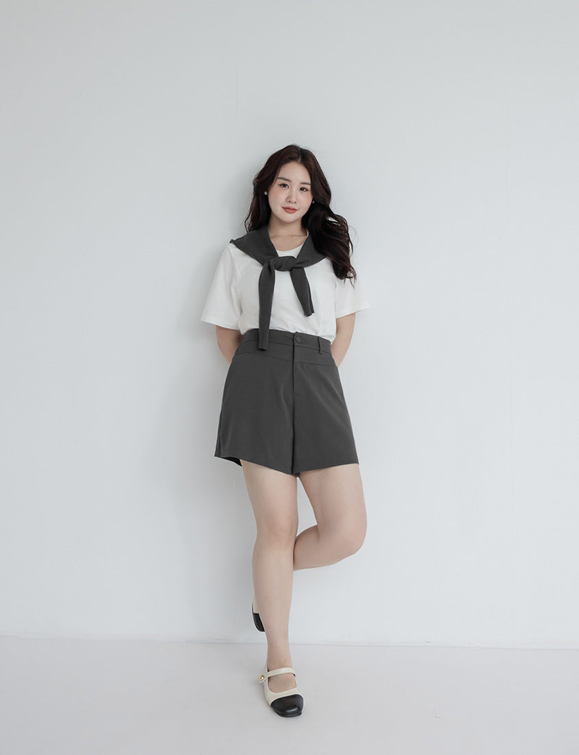 MISS. Summer Structured Plus Size Tailored Shorts