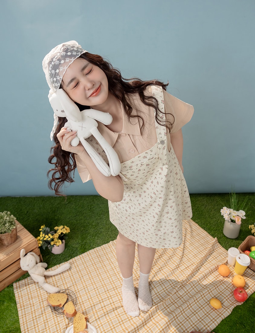 Spring Cotton Linen Stitch Plus Size Short Sleeve Shirt