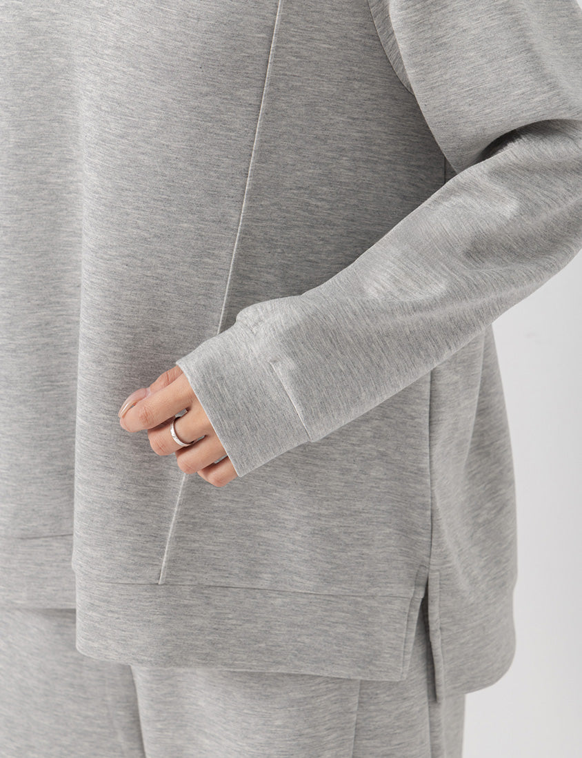 Pear-Shaped Friendly! Perfect Fit Seamed Yogurt Touch Plus Size Sweater