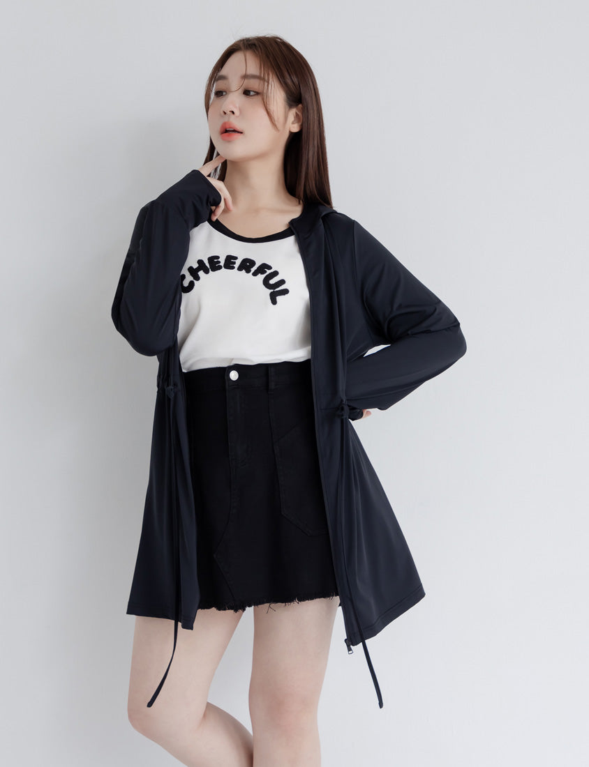 UV PRO+ Cooling Tech Sun Protection Plus Size Longline Jacket