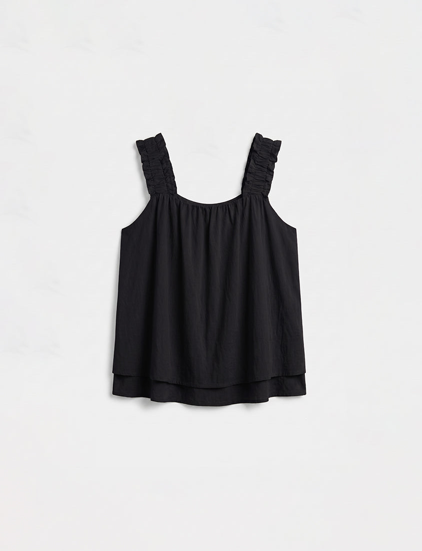 Cooling Crinkle Elastic Double-Layer Plus Size Tank Top