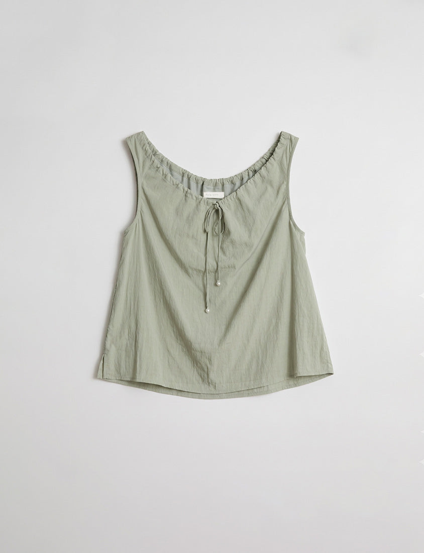 Cooling Drawstring Sleeveless Plus Size Top