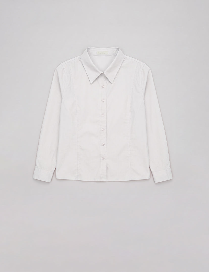Apple-Shaped Friendly! Perfect Fit Seamed Versatile Plus Size Shirt