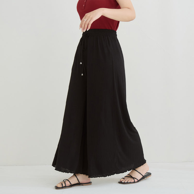 Instant Icy Cooling Slimming Ribbed Plus Size Wide Leg Pants