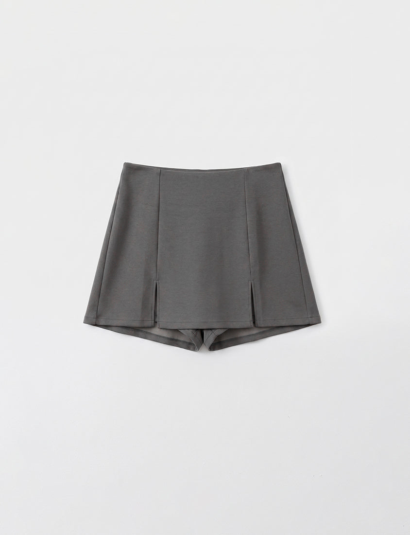 Cloud Cotton A-line Slit Plus Size Skort