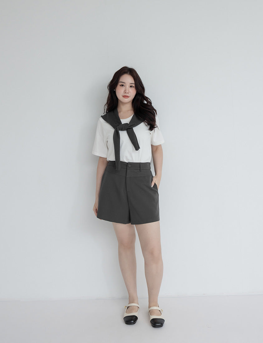 MISS. Summer Structured Plus Size Tailored Shorts