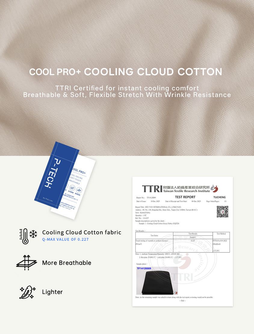 Instant Icy Cooling Cloud Cotton Faux Two Piece Plus Size Tee