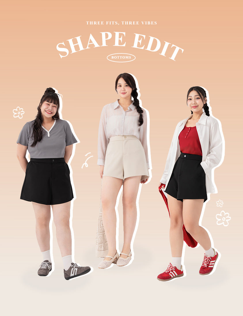 Pear-Shaped Friendly! Perfect Fit Structured Cloud Cotton Plus Size Shorts