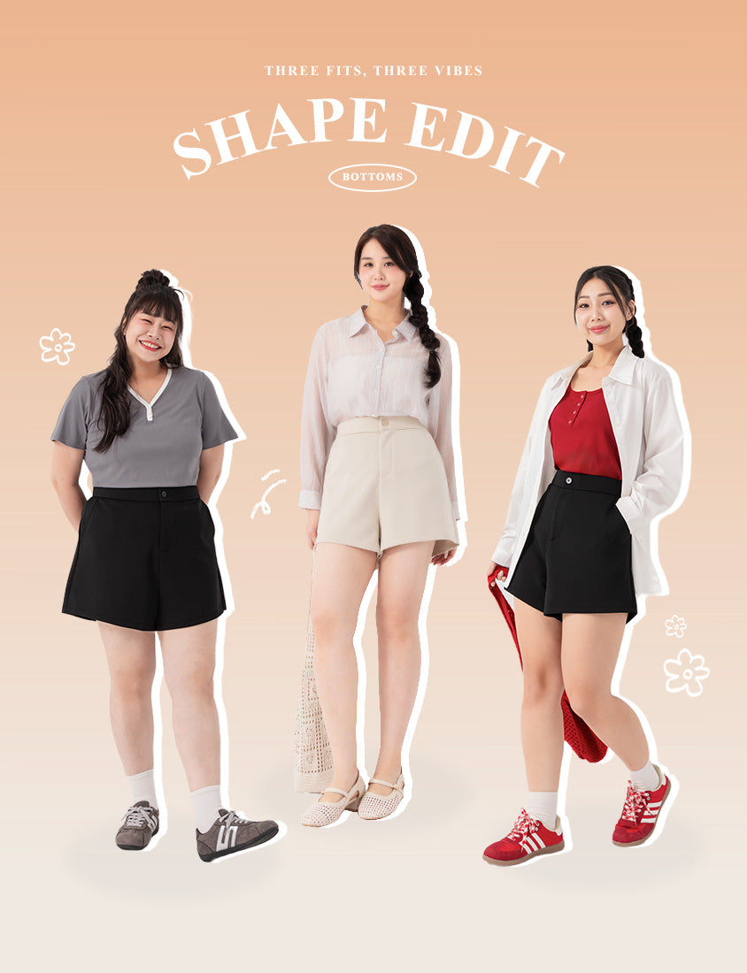 Standard Perfect Fit Structured Cloud Cotton Plus Size Shorts