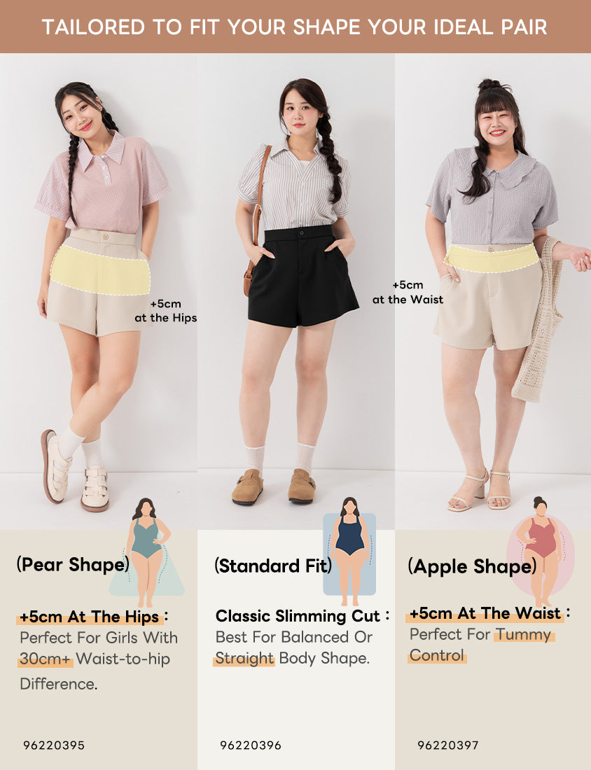 Apple-Shaped Friendly! Perfect Fit Cloud Cotton Plus Size Shorts