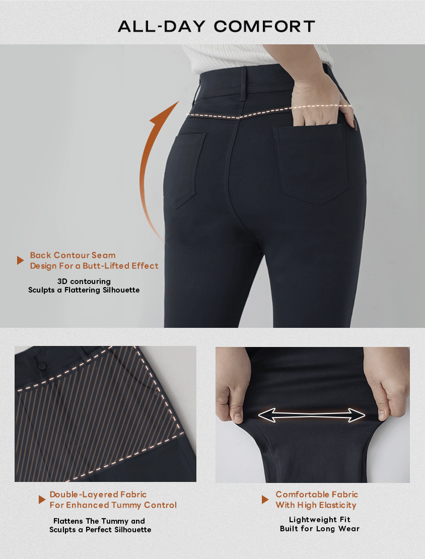 Tummy-Flattering Plus Size Slimming Pants  2.0 (Short)