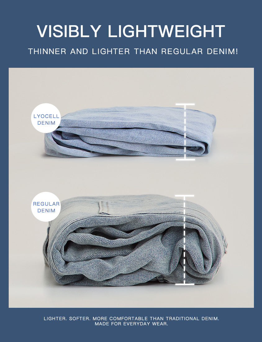Slim Stitch Distressed Lyocell Denim Plus Size Jeans