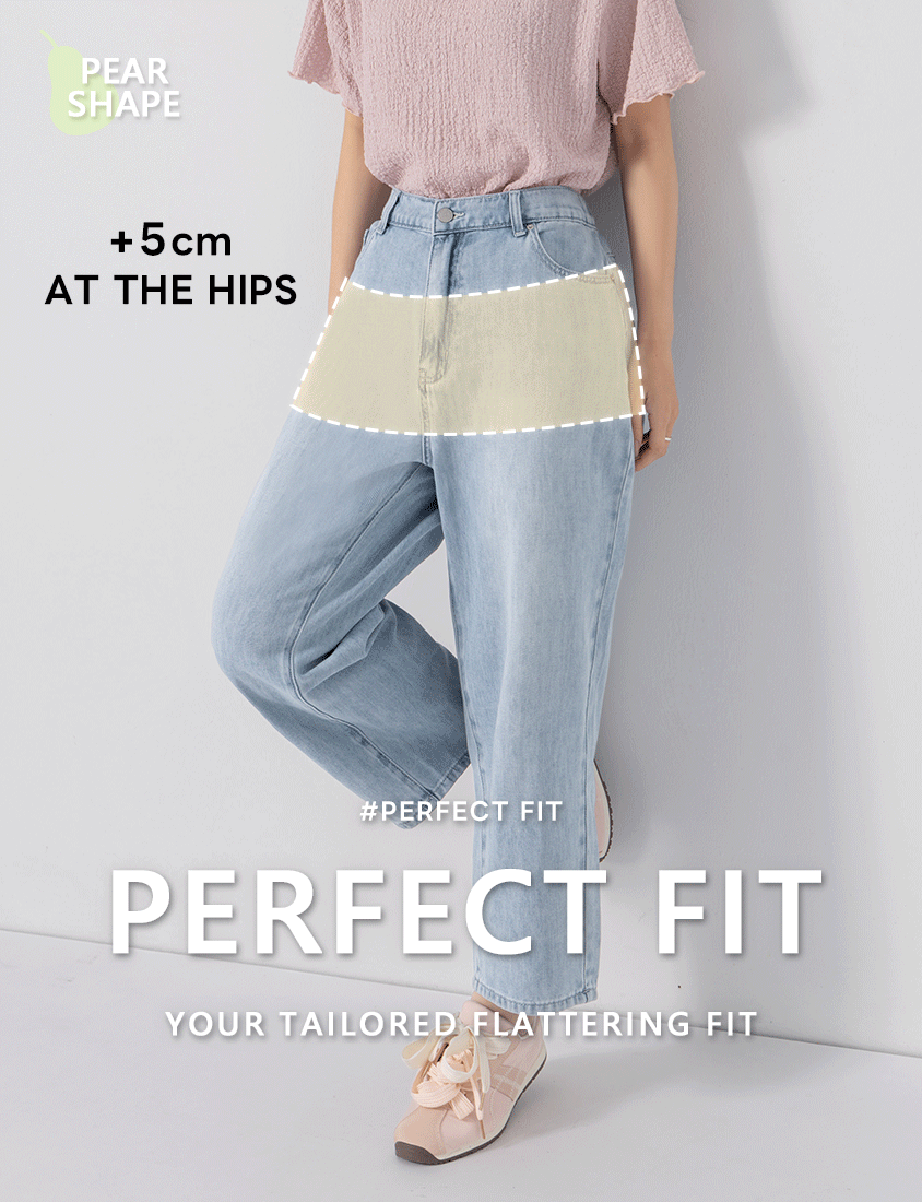 Pear-Shaped Friendly! Perfect Fit Slim Straight Cropped Plus Size Jeans