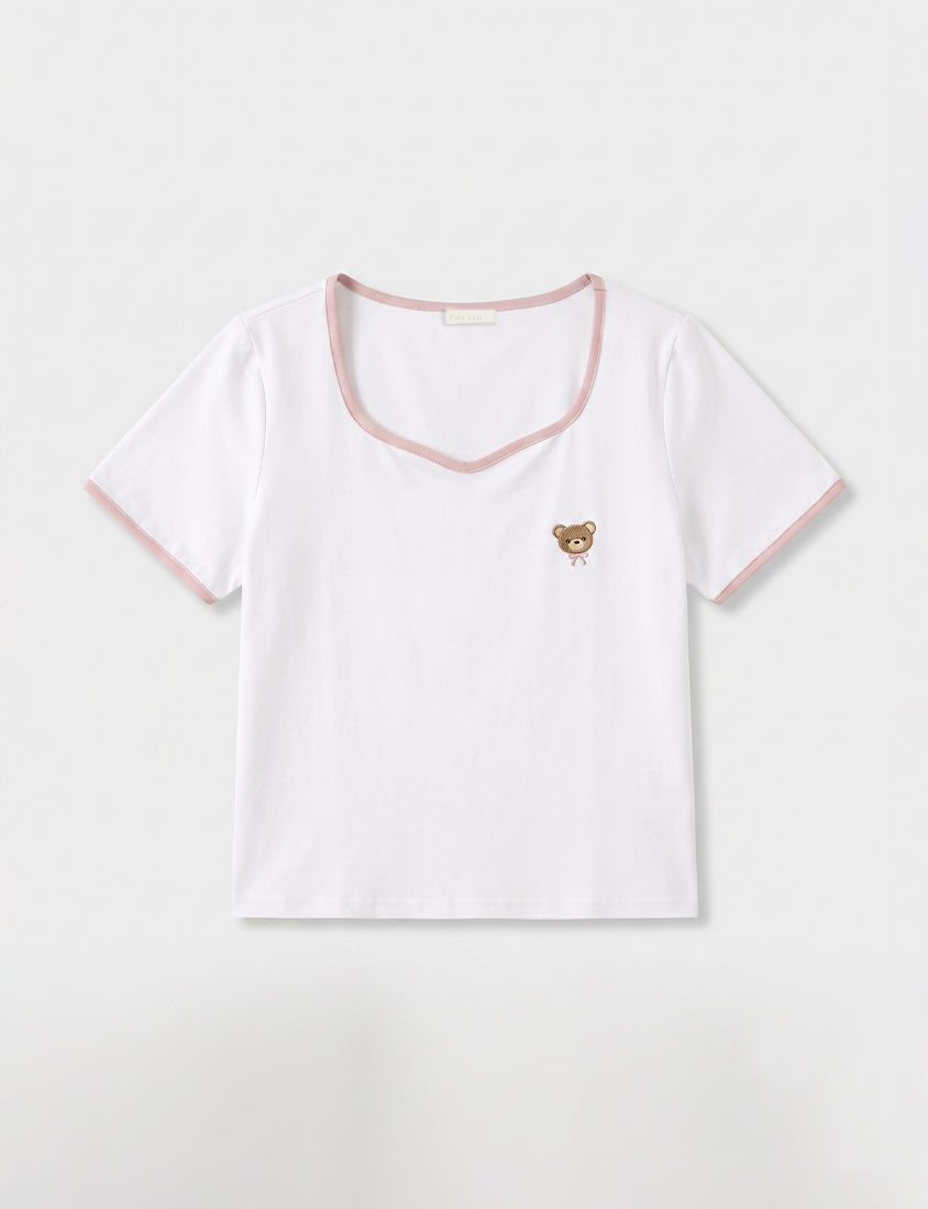 Instant Cooling Sorona Teddy Embroidered Plus Size Tee