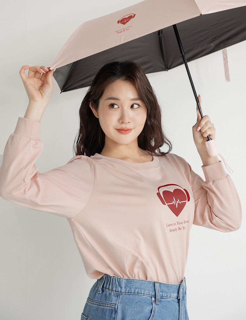 10th Anniversary Heartbeat Graphic Print Plus Size Sweatshirt