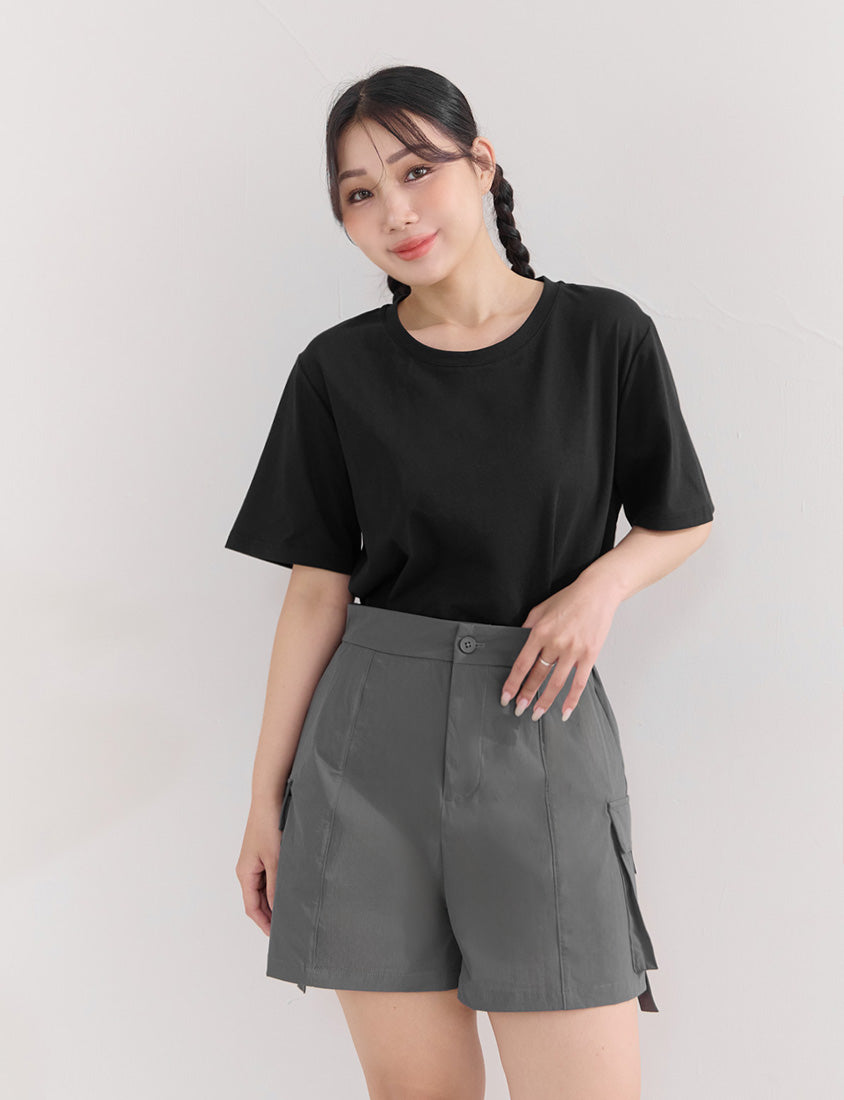 Instant Cooling UV-Protection Stitch Plus Size Utility Shorts