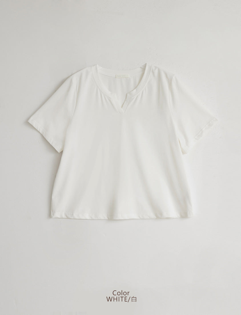 MISS. Silky Cool V-Neck Plus Size Tee