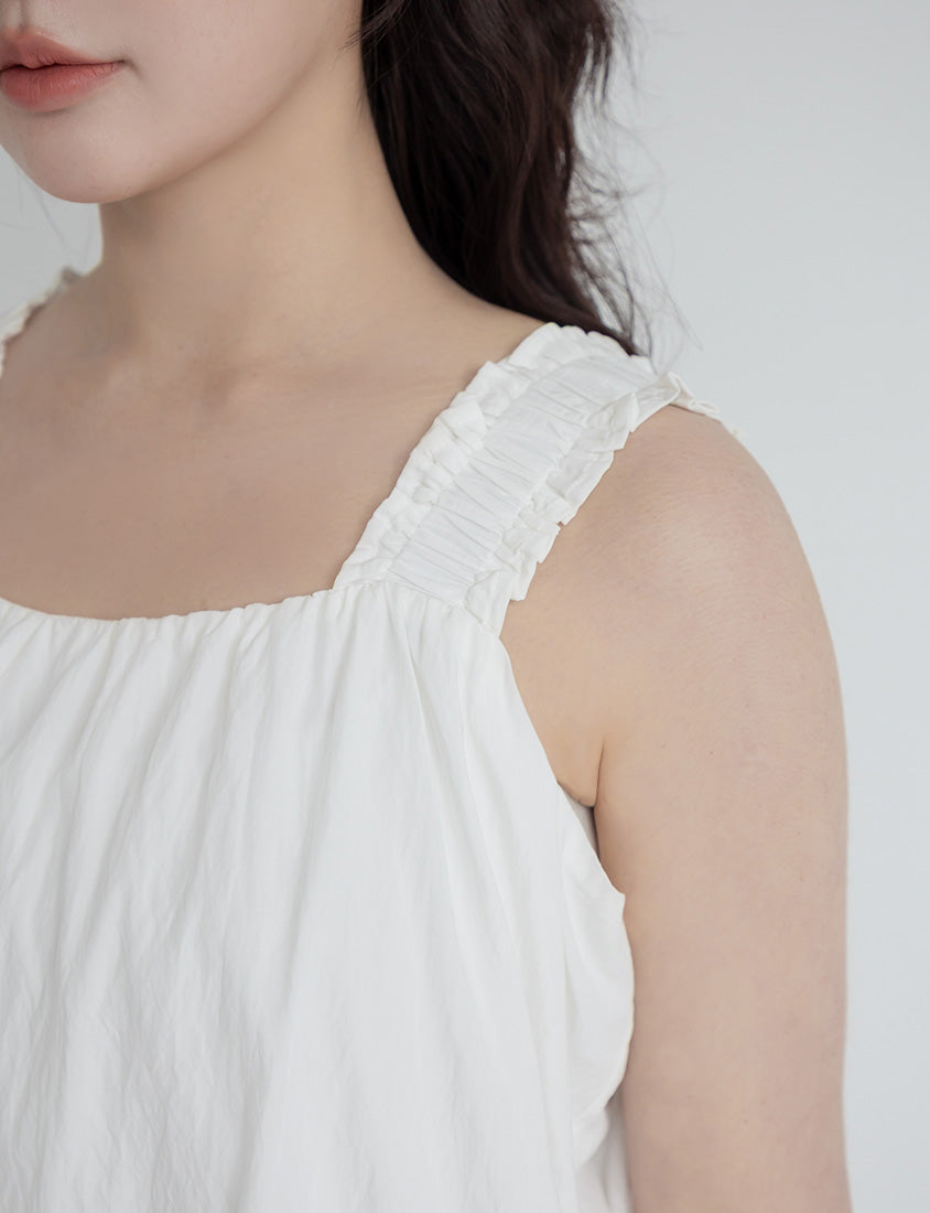 Cooling Crinkle Elastic Double-Layer Plus Size Tank Top