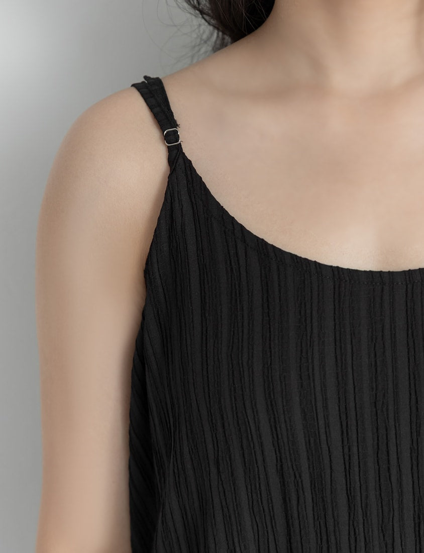 Sheer Shirt With Strap Dress Plus Size Set (With Waist Tie)