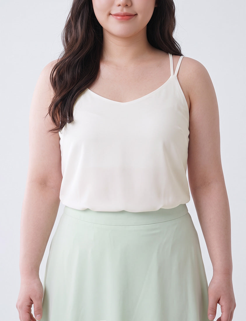 MISS. 2-Way Crinkle Chiffon Plus Size Tank Top