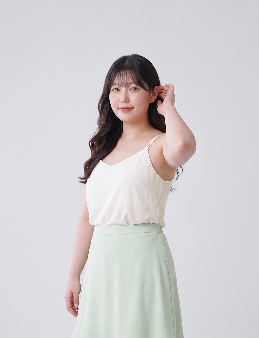 MISS. 2-Way Crinkle Chiffon Plus Size Tank Top