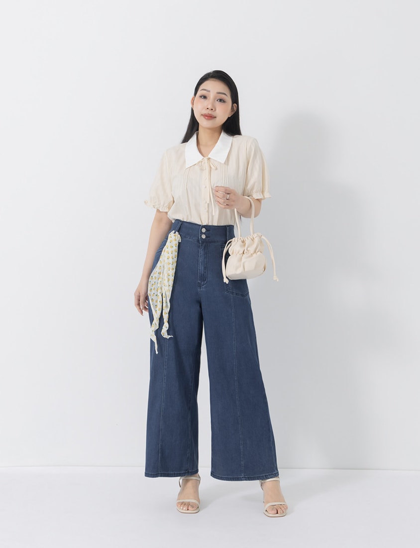 Lightweight Cloud Denim Zero-Restriction Plus Size Jeans (Short)