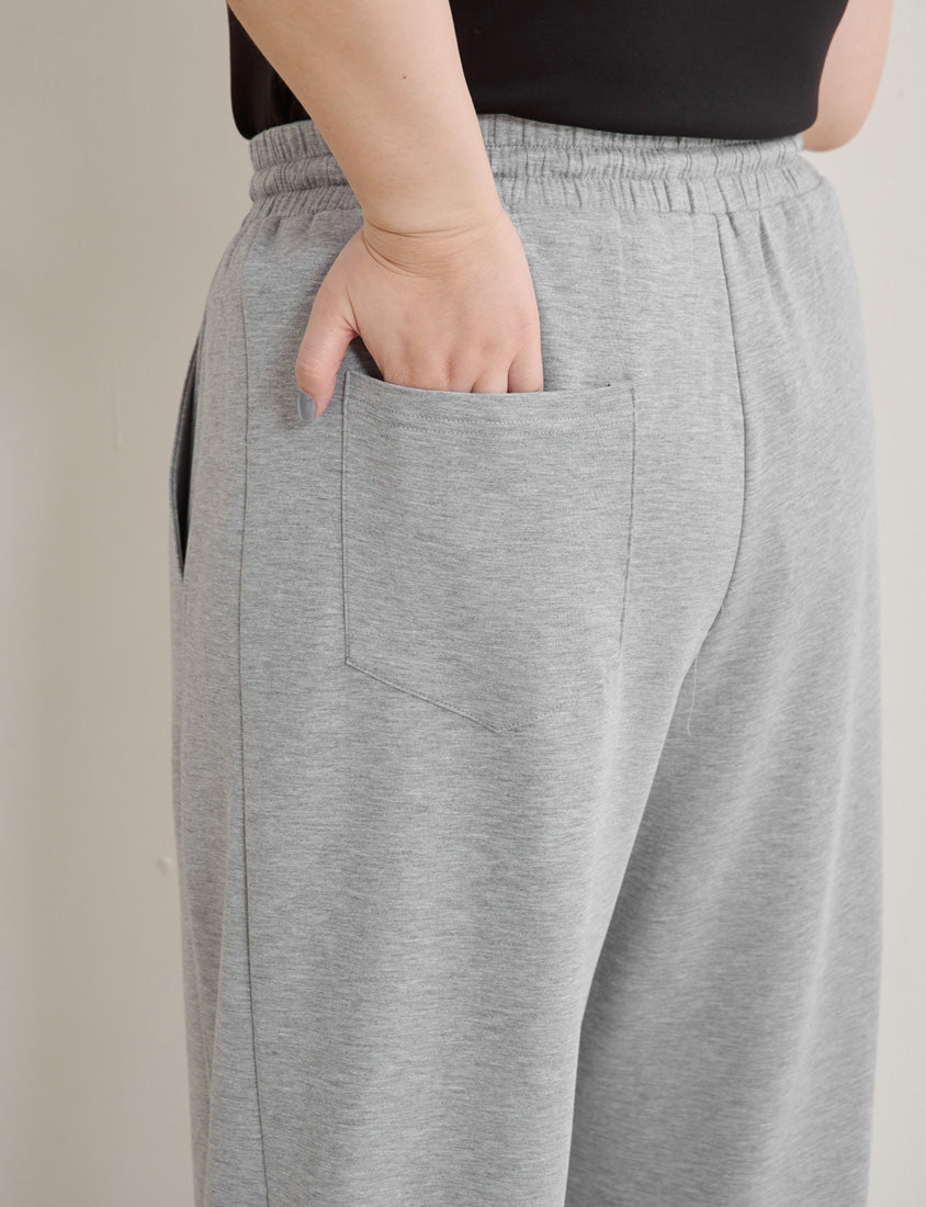 Instant Cool Cloud Cotton Slim Plus Size Curved Pants