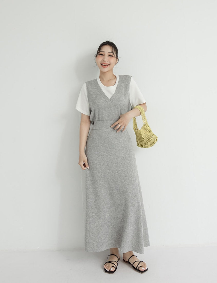 Instant Icy Cooling Cloud Cotton High Waist A-Line Plus Size Maxi Skirt
