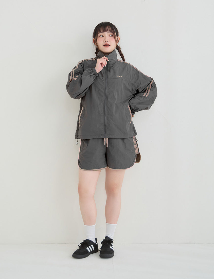 Instant Icy Cooling Contrast Plus Size Sport Shorts