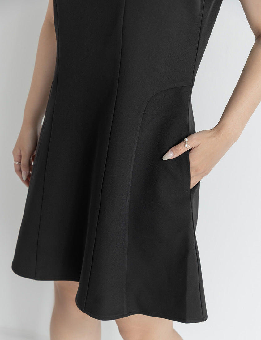 MISS. Slim Fit Tweed Plus Size Mini Dress