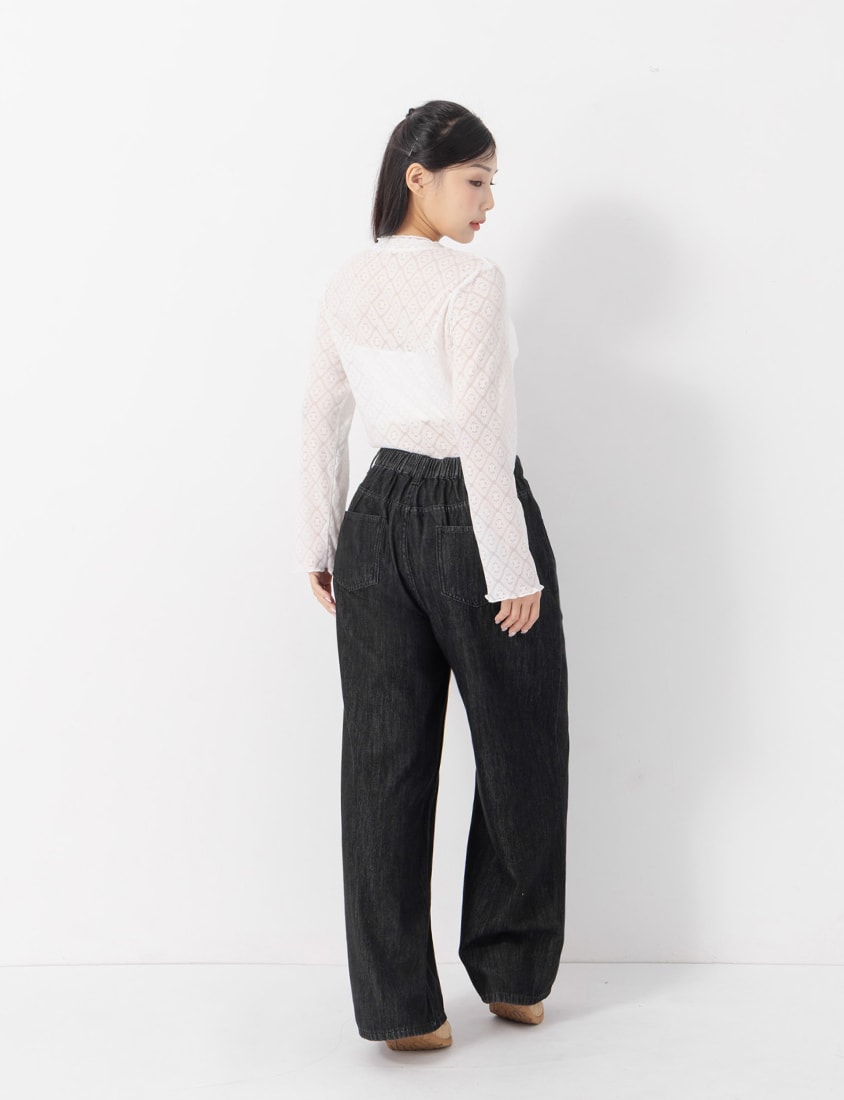 Pear-Shaped Friendly! Seamed Plus Size Wide Leg Jeans