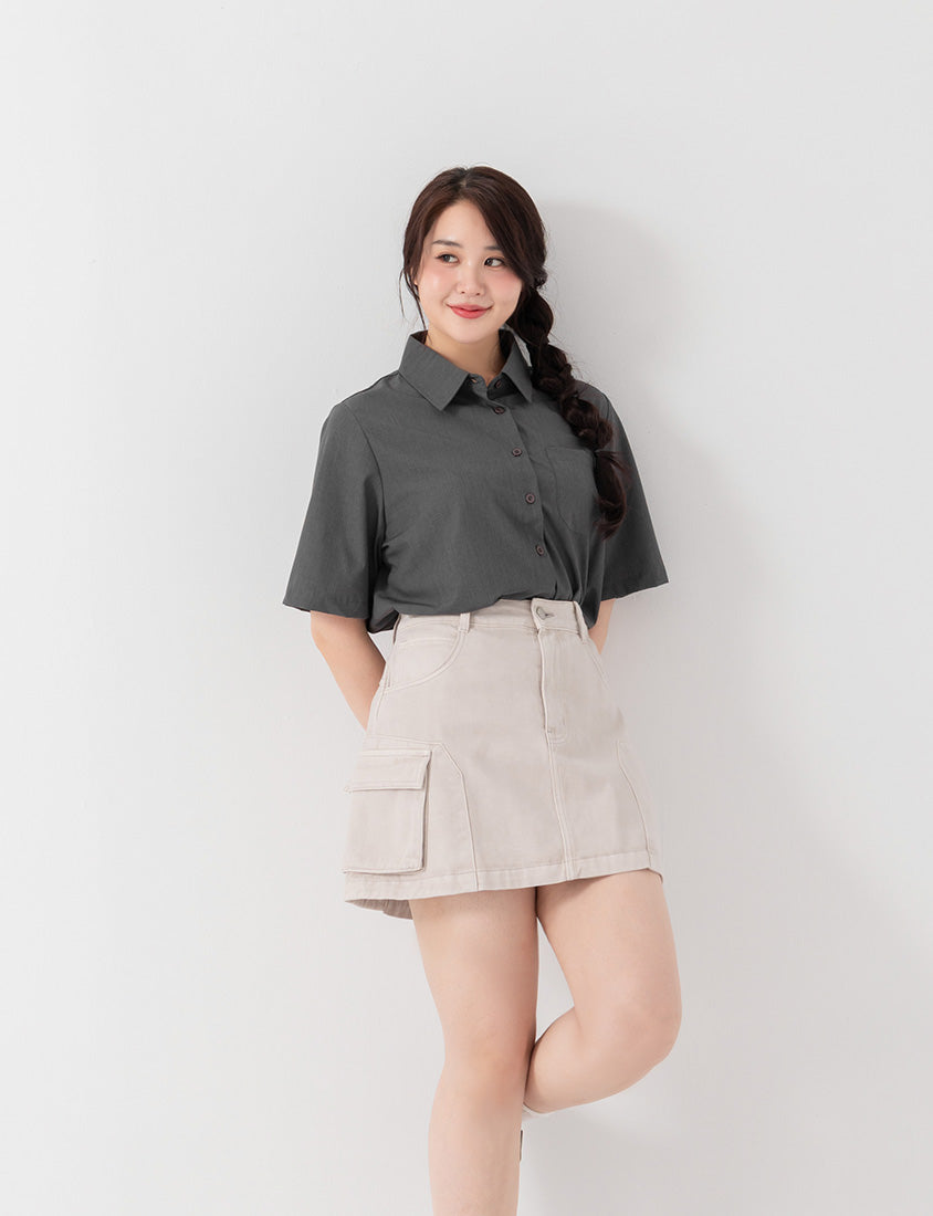 Instant Cooling Short Sleeve Plus Size Shirt